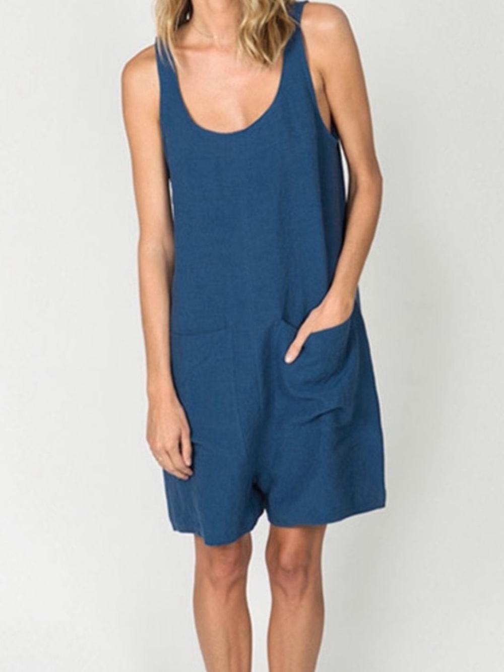 Ilana Kohn Gary Romper Indigo Linen